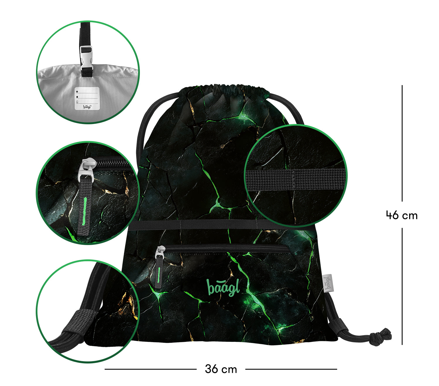 baagl-dragons-sac-de-gym-poche-zipp-e image 3