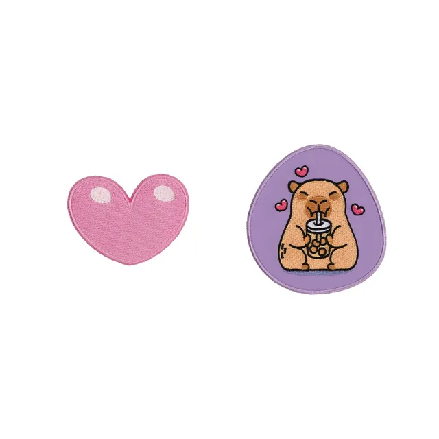 baagl-baaglies-capybara-patch-velcro-cartable-2-pcs image 1