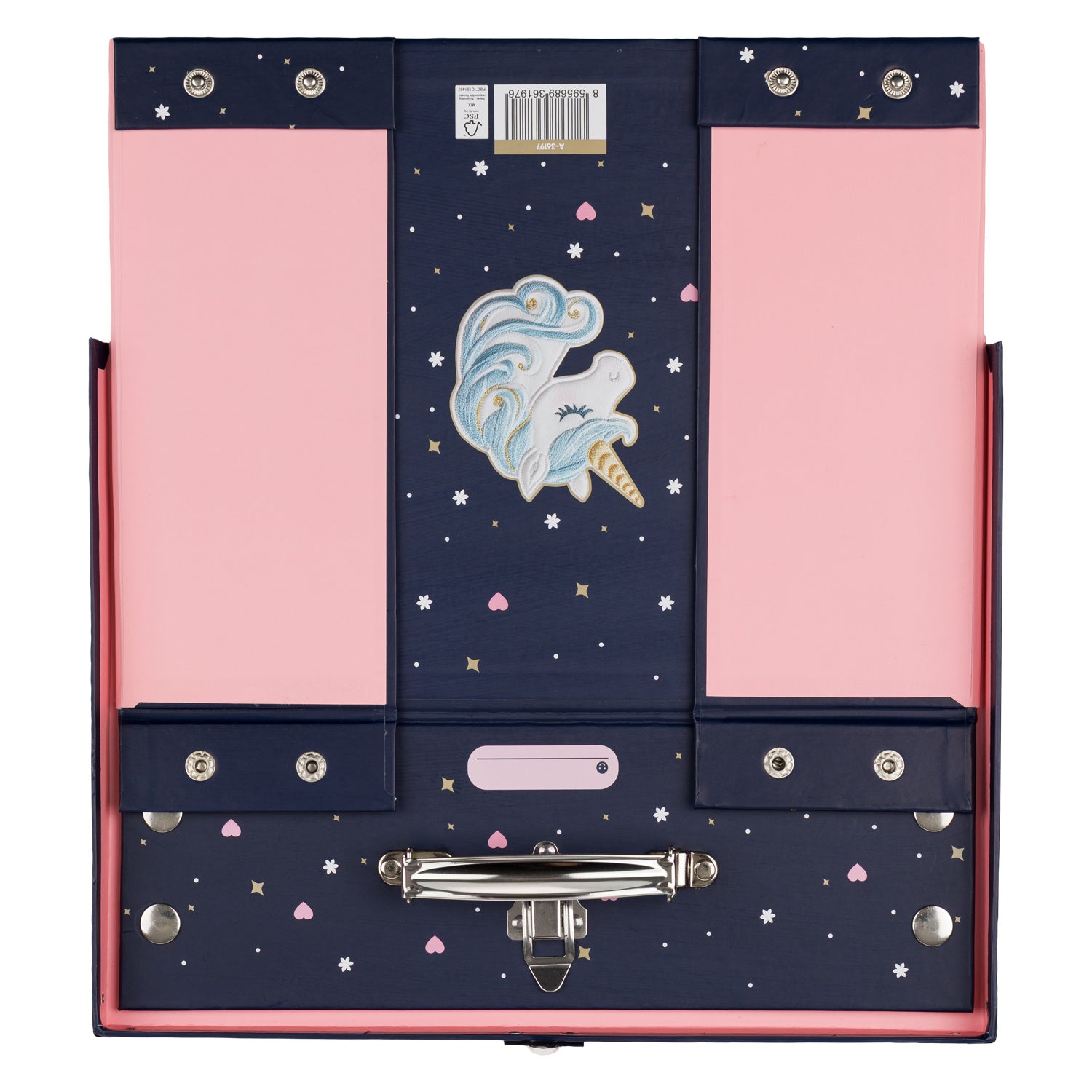 baagl-unicorn-stars-mallette-scolaire-pliable-licorne image 4