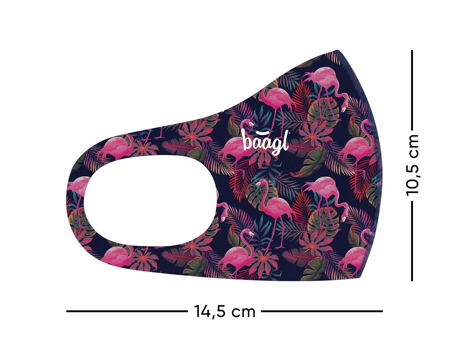 baagl-flamingo-masque-tissu-enfant-rose-antibact-rien image 2