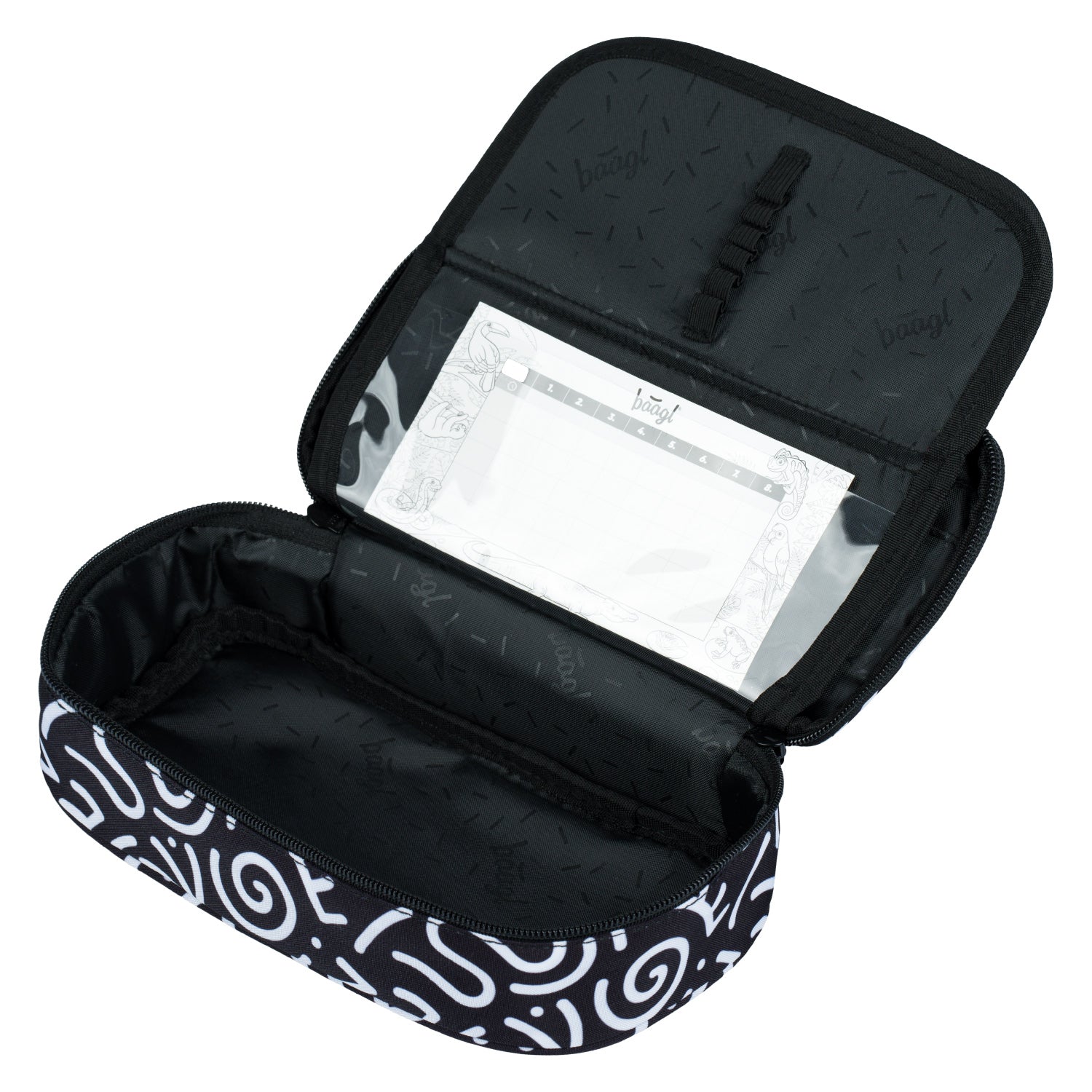 baagl-school-element-tui-scolaire-recycl-poche-zip image 2