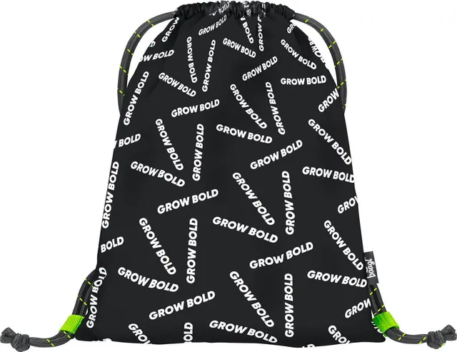 baagl-gym-sacks-grow-bold-sac-gym-noir-lavable image 1