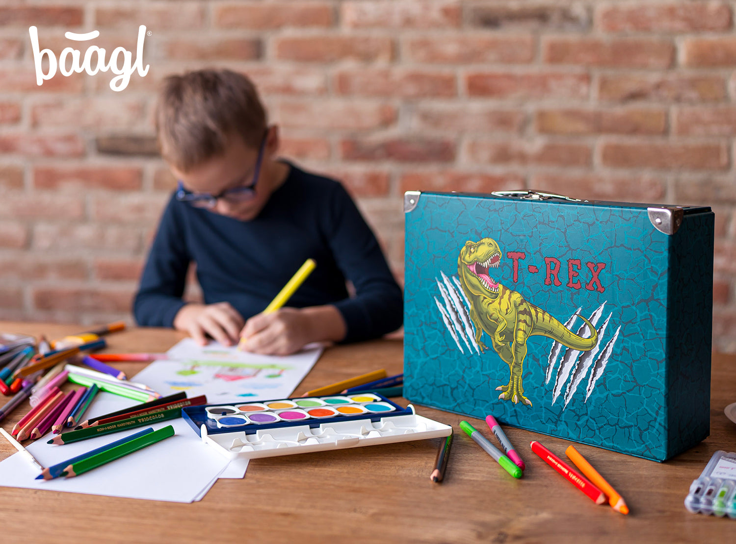 baagl-t-rex-mallette-scolaire-pliable-dinosaure image 5