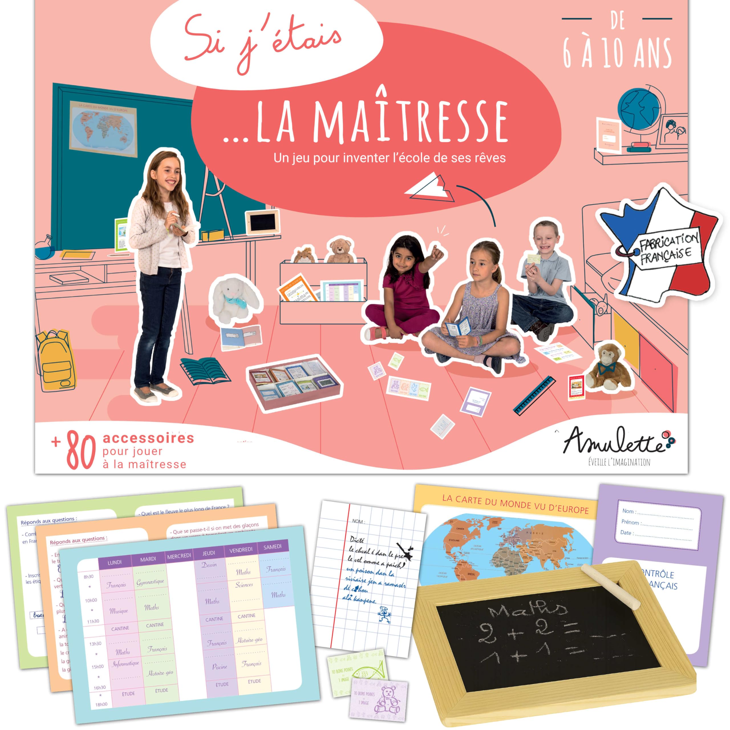 amulette-si-j-tais-la-ma-tresse-coffret-jeu-ducatif-6-10-ans-80-accessoires image 1