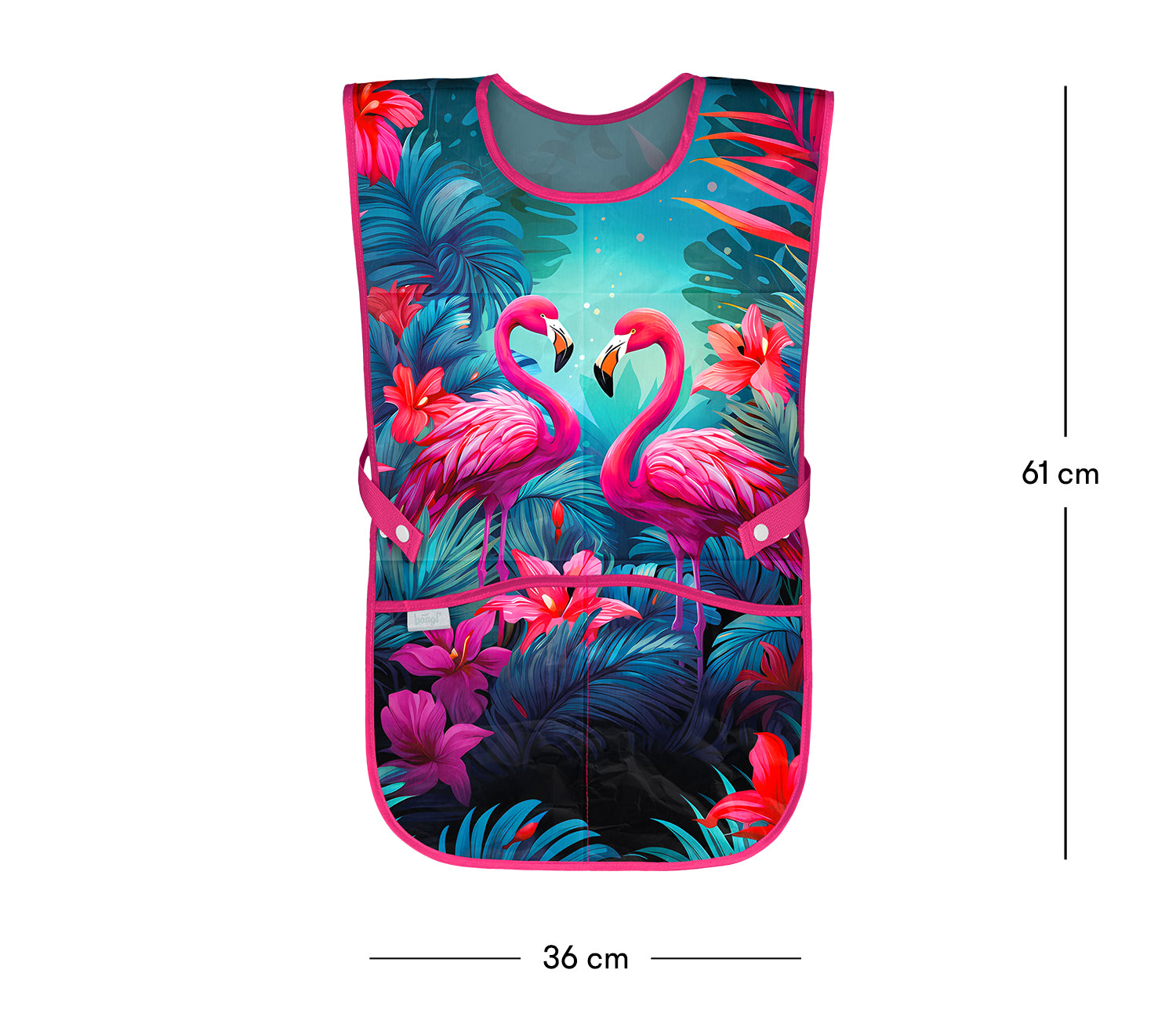 baagl-aprons-tablier-enfant-flamingos-2-poches-lavable image 4