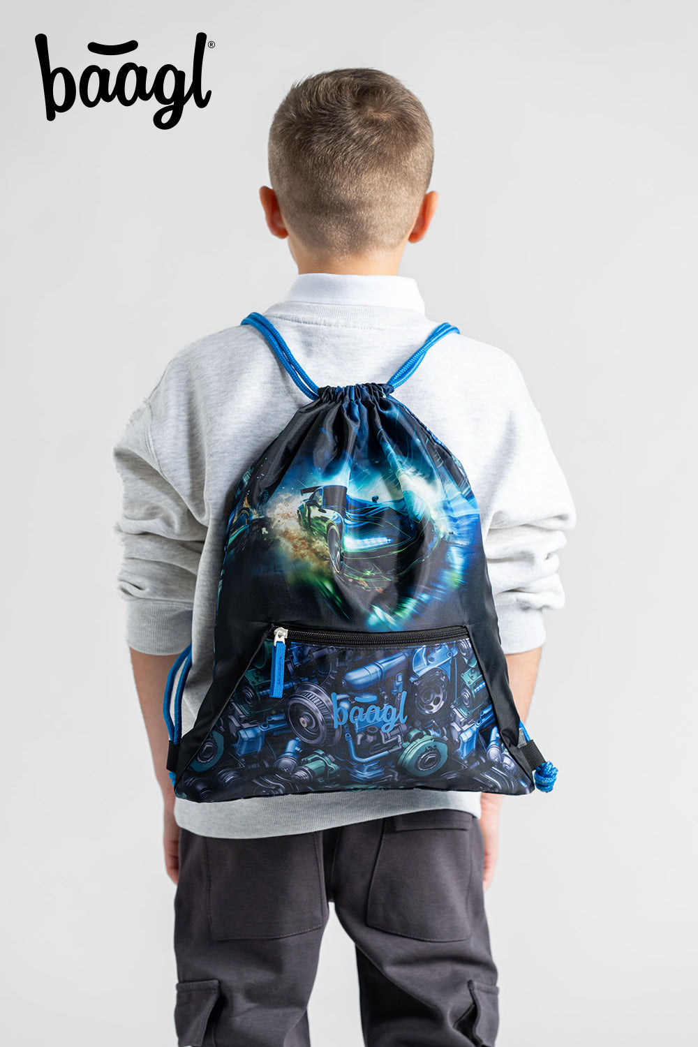 baagl-gym-sacks-racing-car-sac-gym-poche-zip image 5