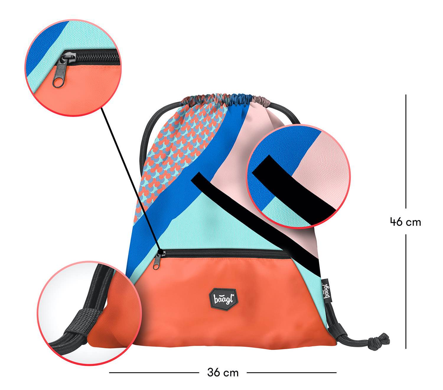 baagl-gym-sacks-form-sac-de-gym-poche-zipp-e-enfant image 3