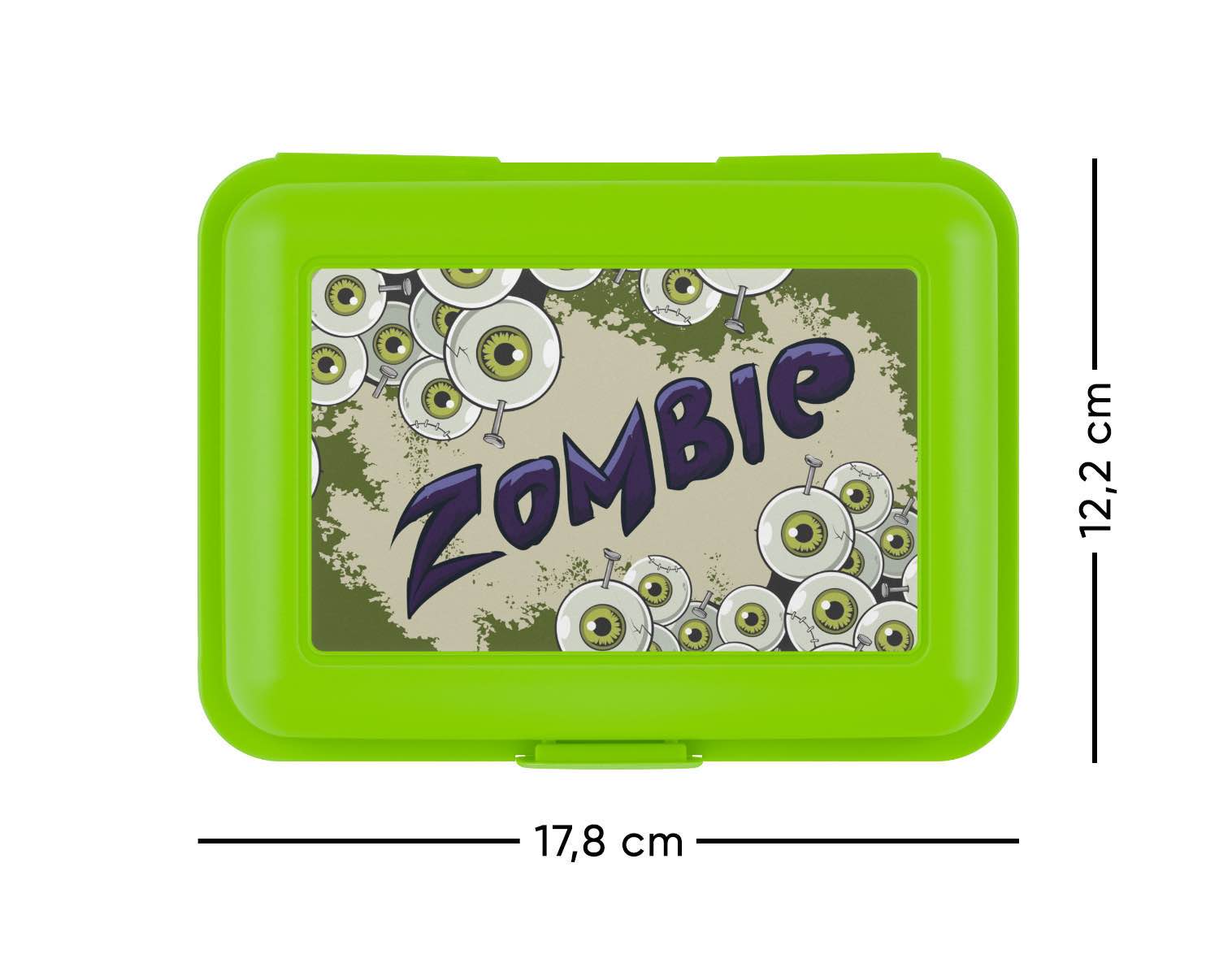 baagl-zoombie-lunch-box-verte-compartiment-enfant image 2