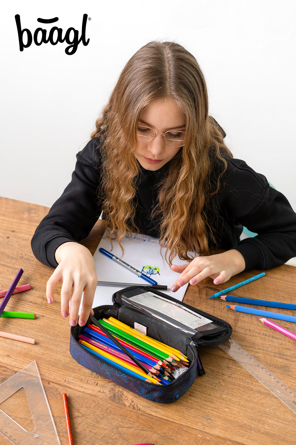 baagl-school-pencil-pouches-zen-trousse-scolaire-vide-fille image 6
