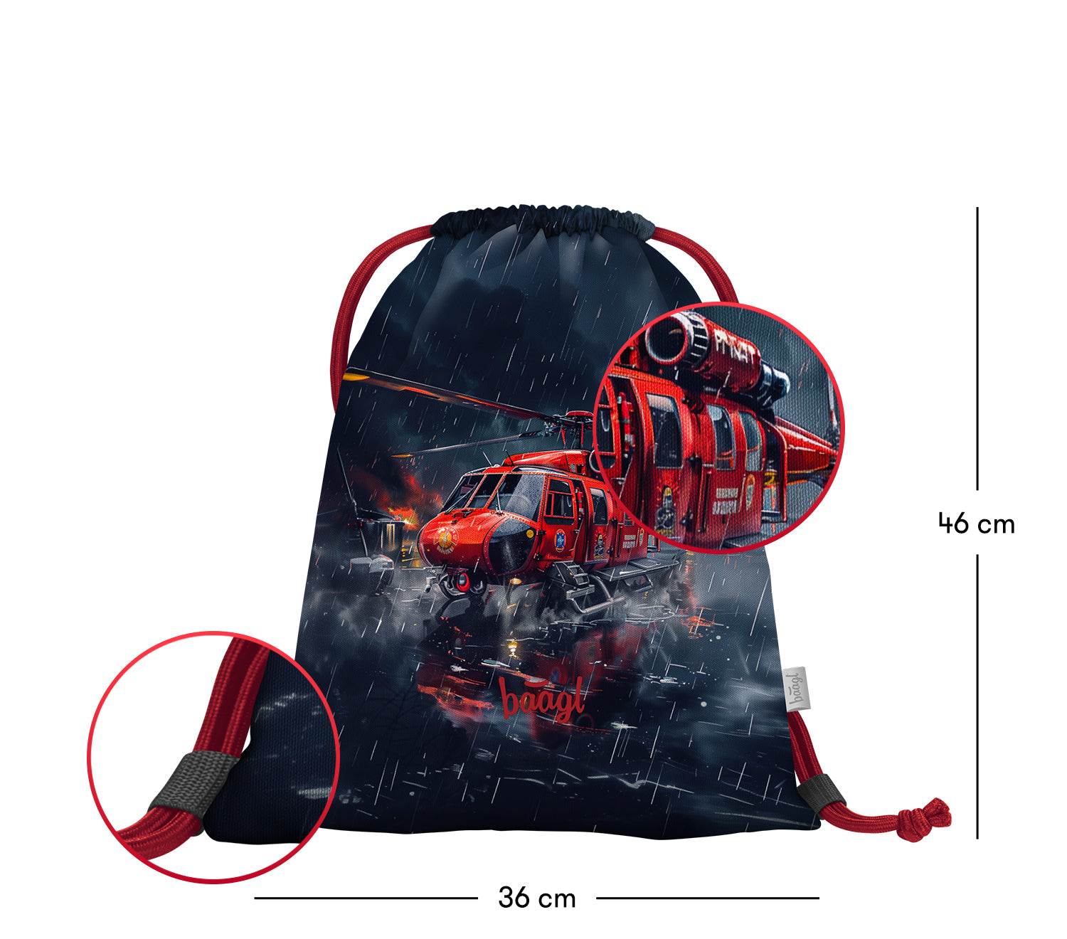 baagl-rescuers-sac-gym-enfant-lavable-sport image 3