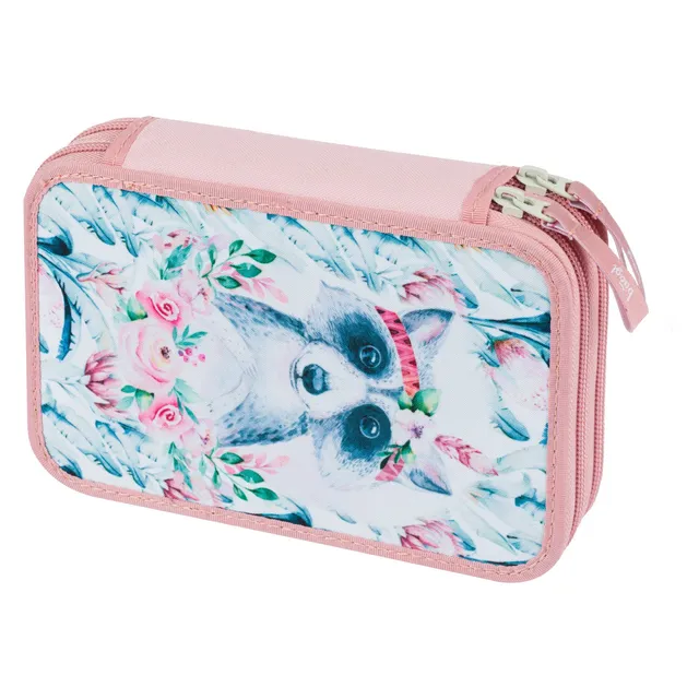 baagl-raccoon-trousse-scolaire-double-sans-fournitures image 1