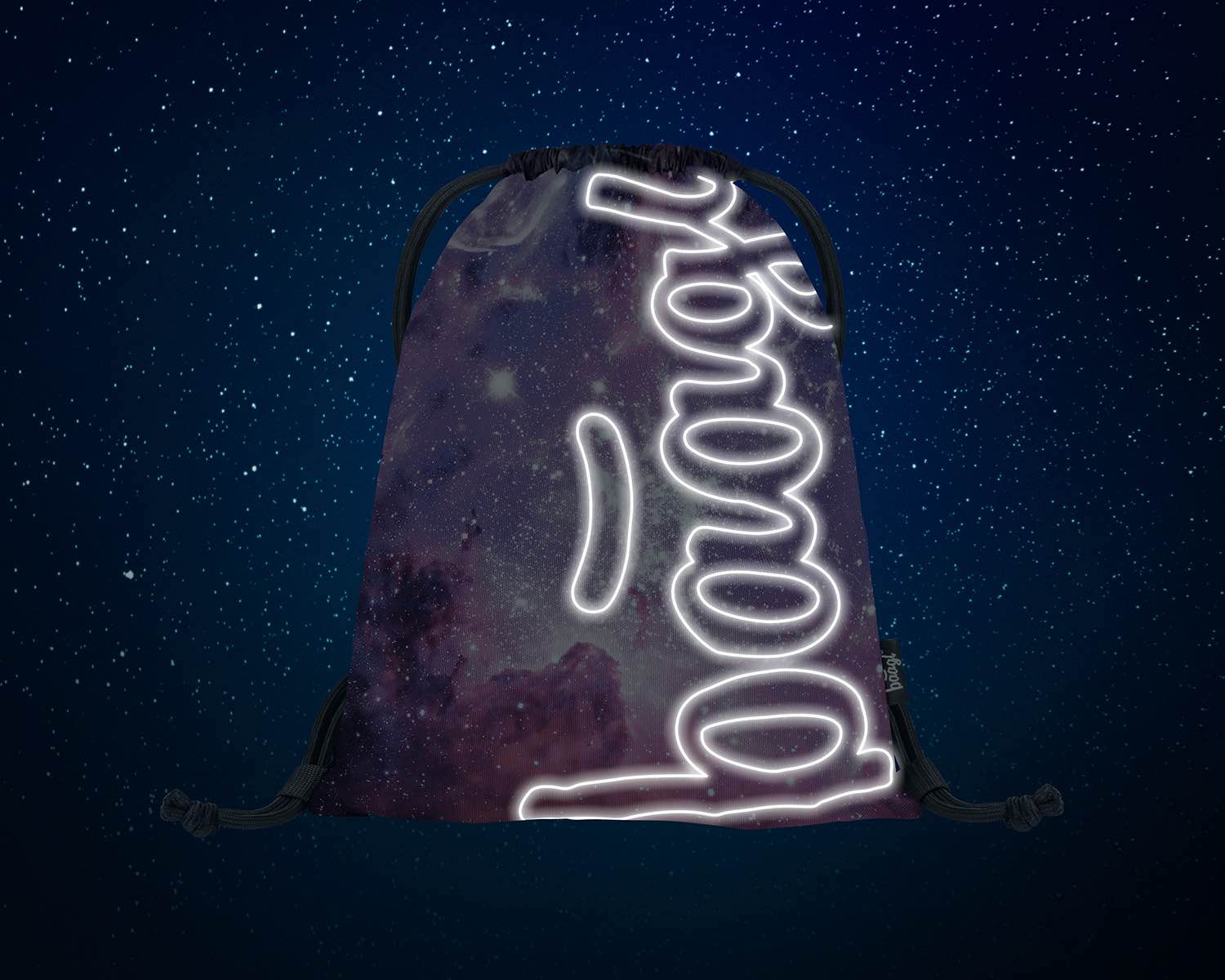 baagl-skate-galaxy-sac-de-gym-enfant-skate-phosphorescent image 4
