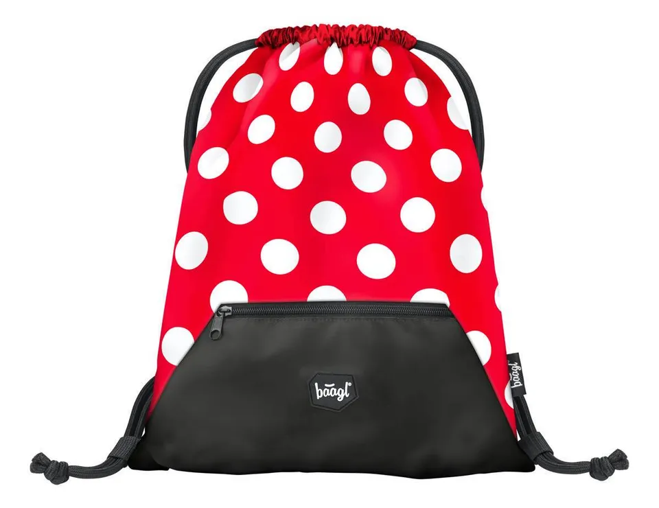 baagl-dots-sac-gym-poche-zip-pois image 1