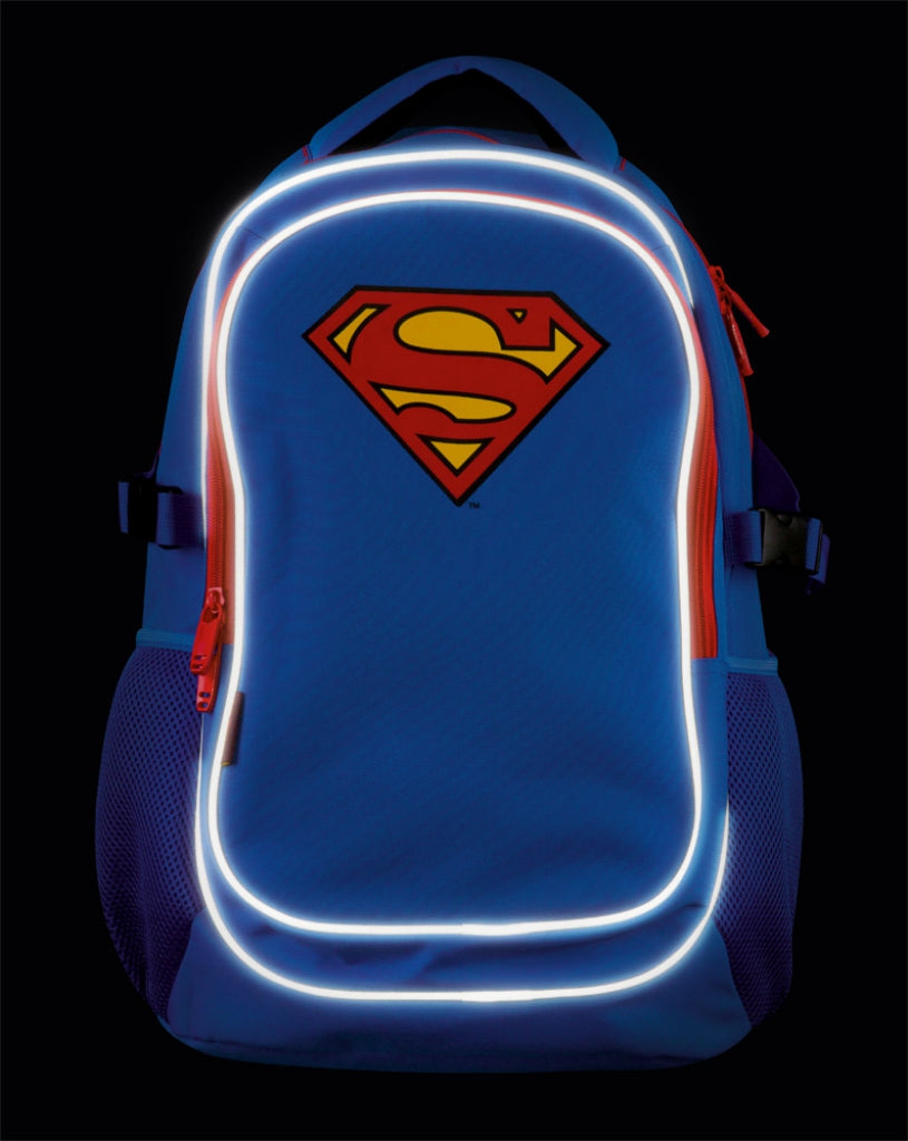 baagl-superman-sac-dos-scolaire-grand-avec-poncho image 5
