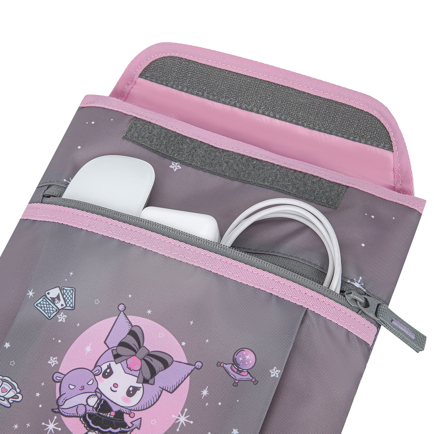 baagl-kuromi-grey-housse-ordinateur-15-pouces image 4