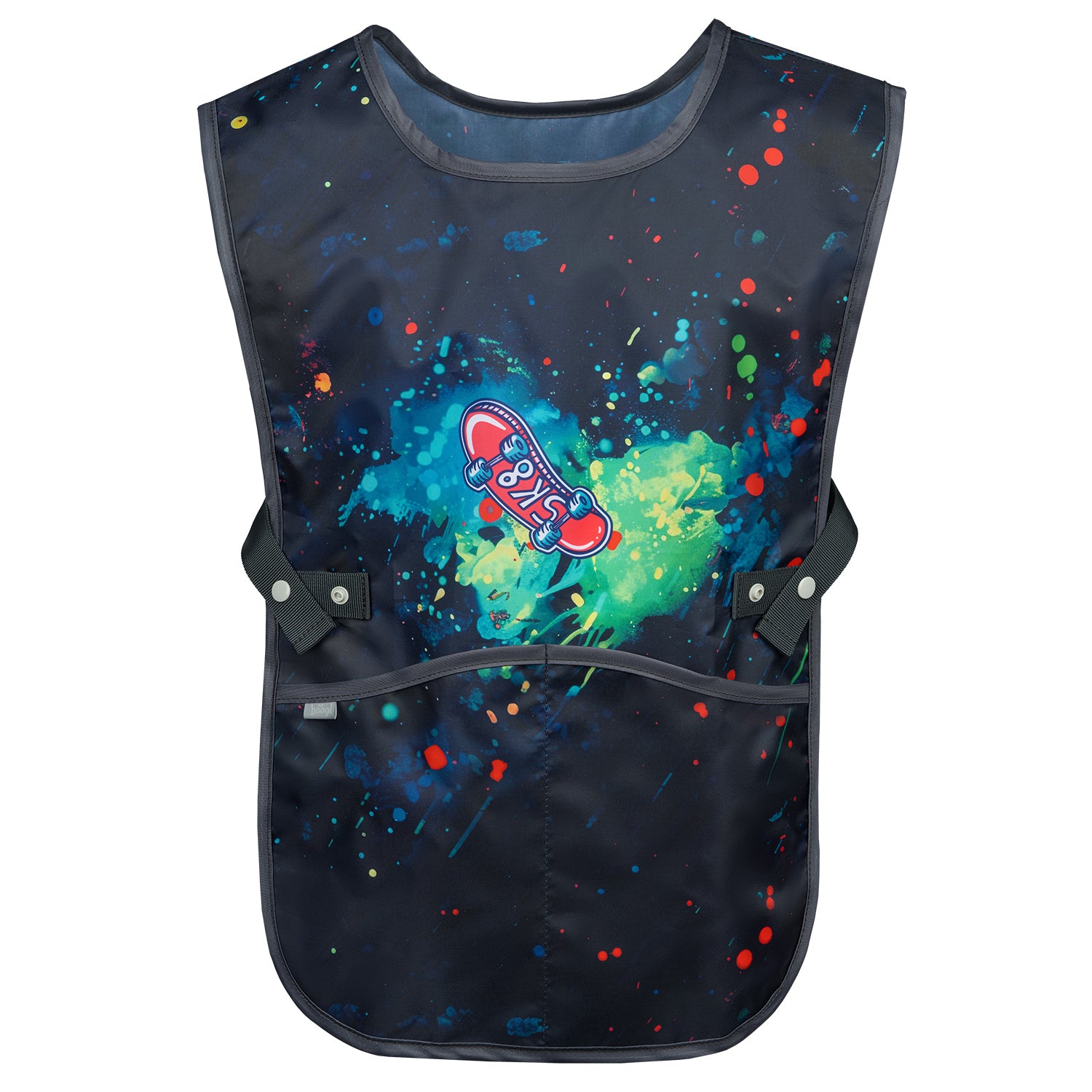 baagl-chill-tablier-enfant-cole-peinture-lavable-poches image 1