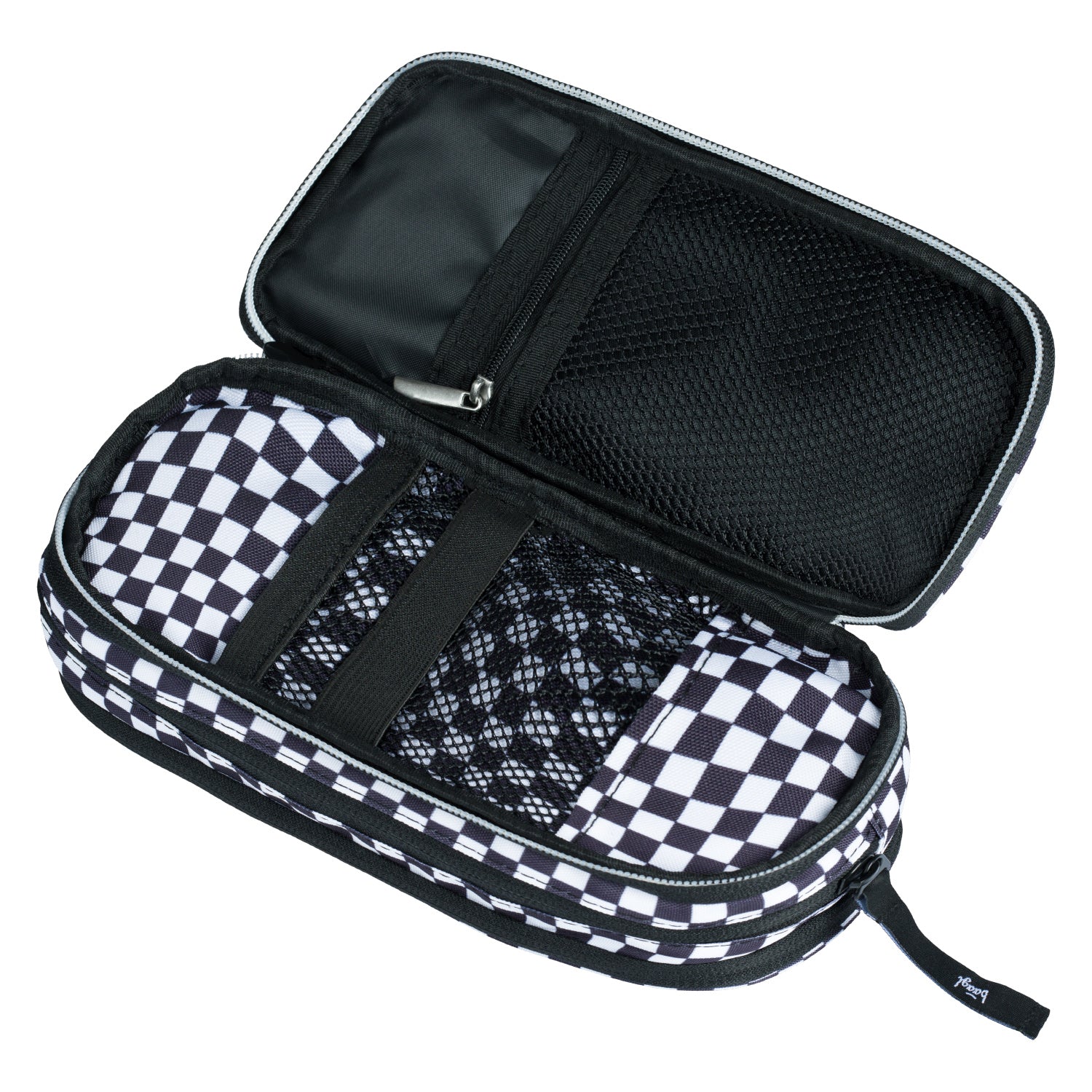 baagl-student-checked-trousse-3-compartiments-carreaux image 2