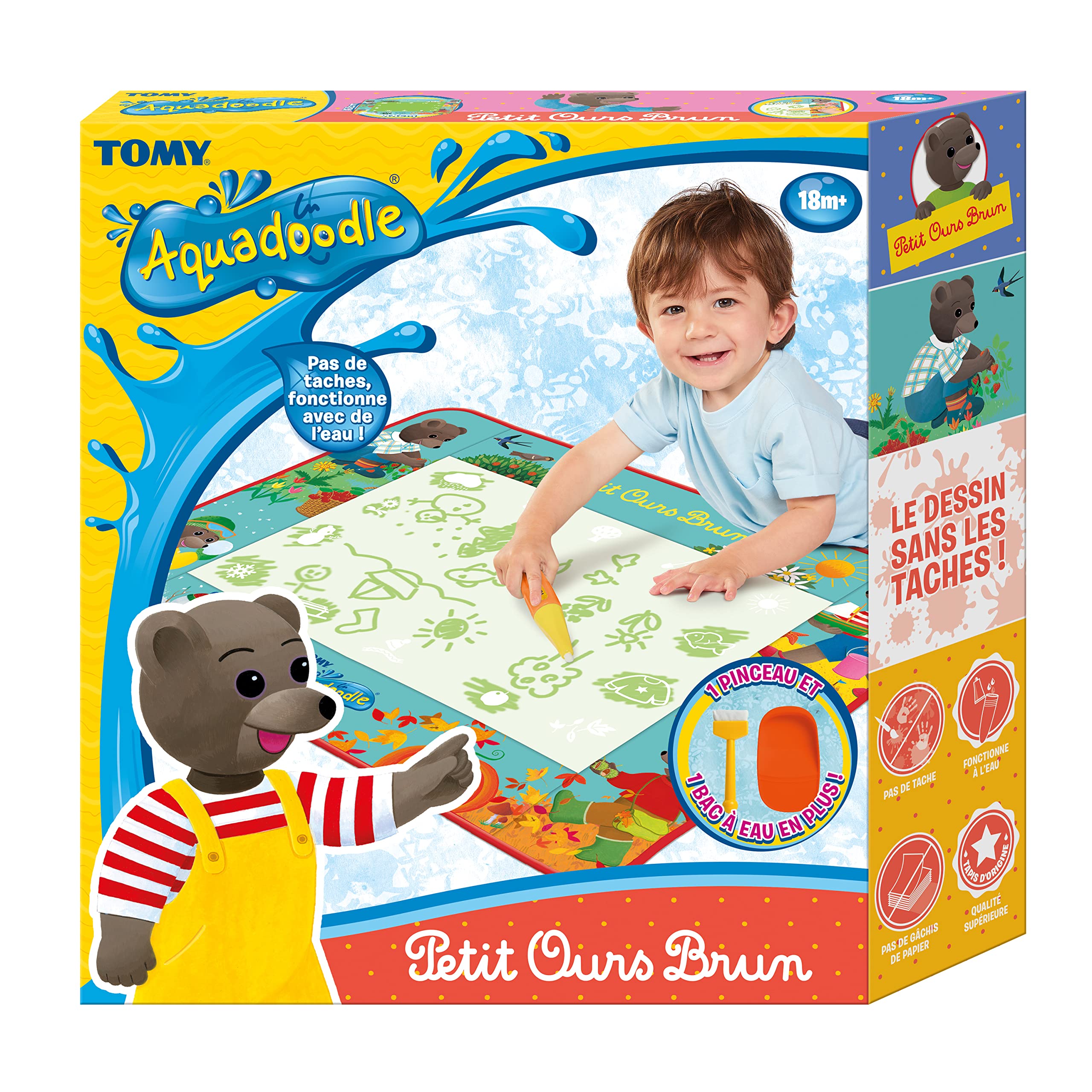 aquadoodle-large-mat-petit-ours-brun-tapis-dessin-eau-75x55-cm image 1