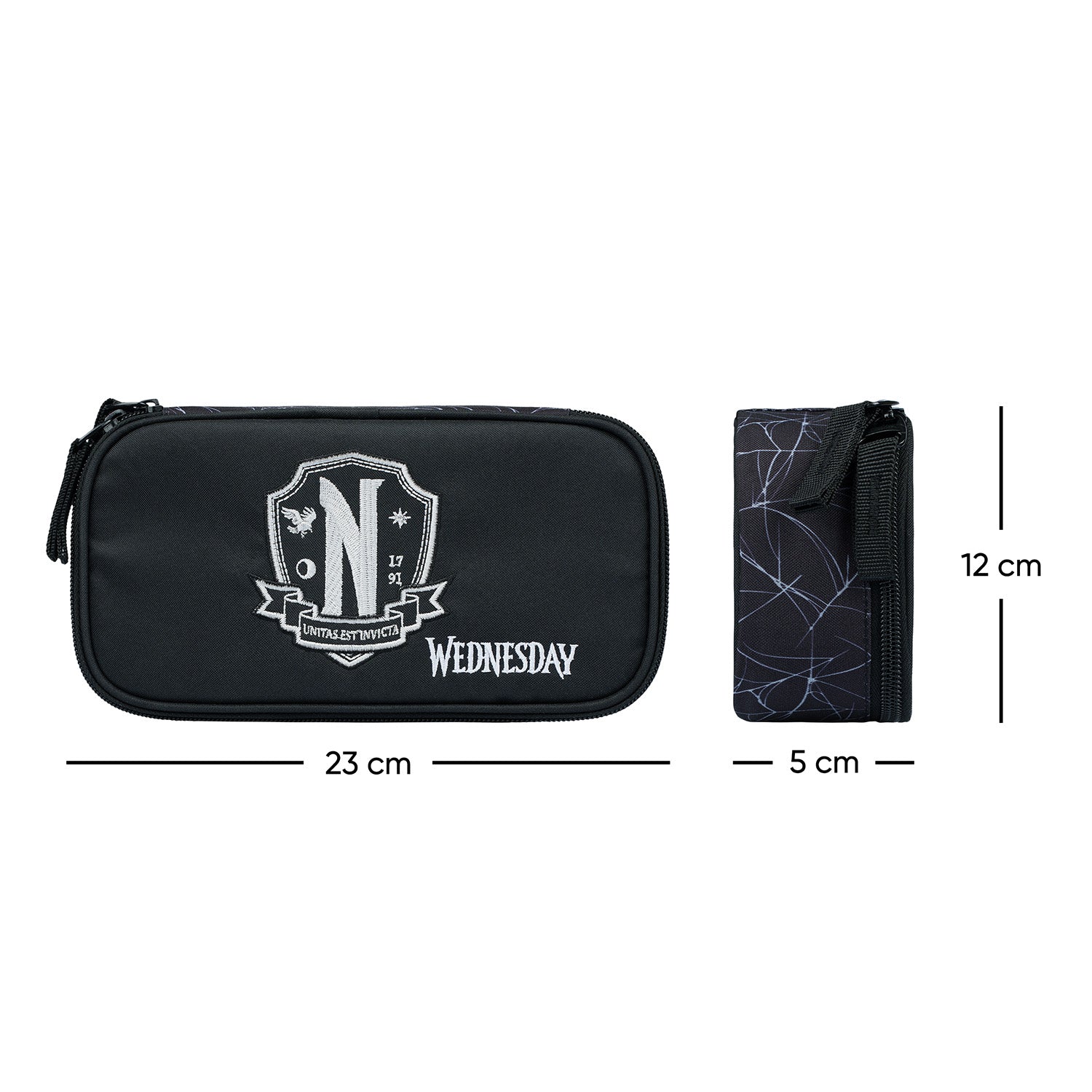 baagl-wednesday-nevermore-trousse-scolaire-vide-fermetures-ykk image 4