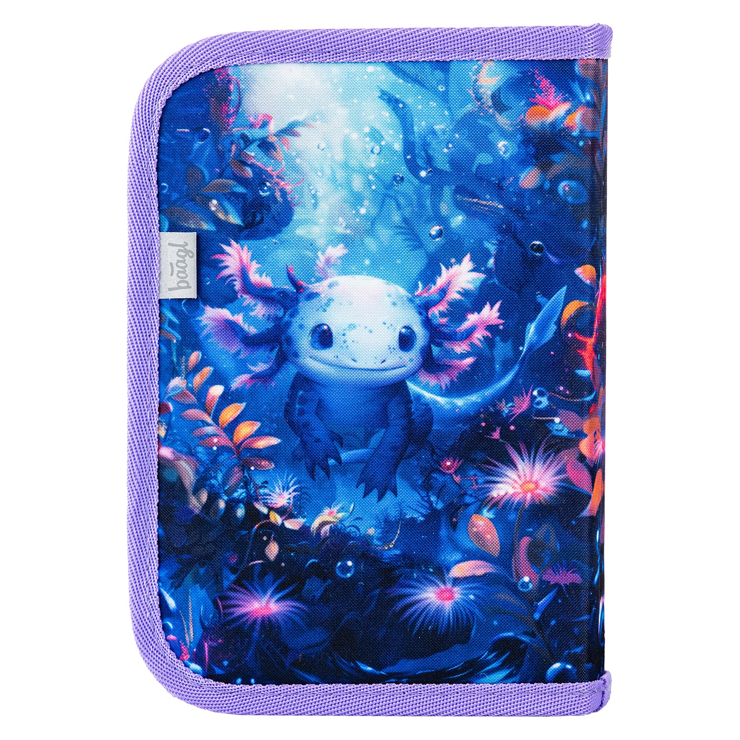 baagl-classic-pencil-cases-axolotl-trousse-plate-vide-fille image 2