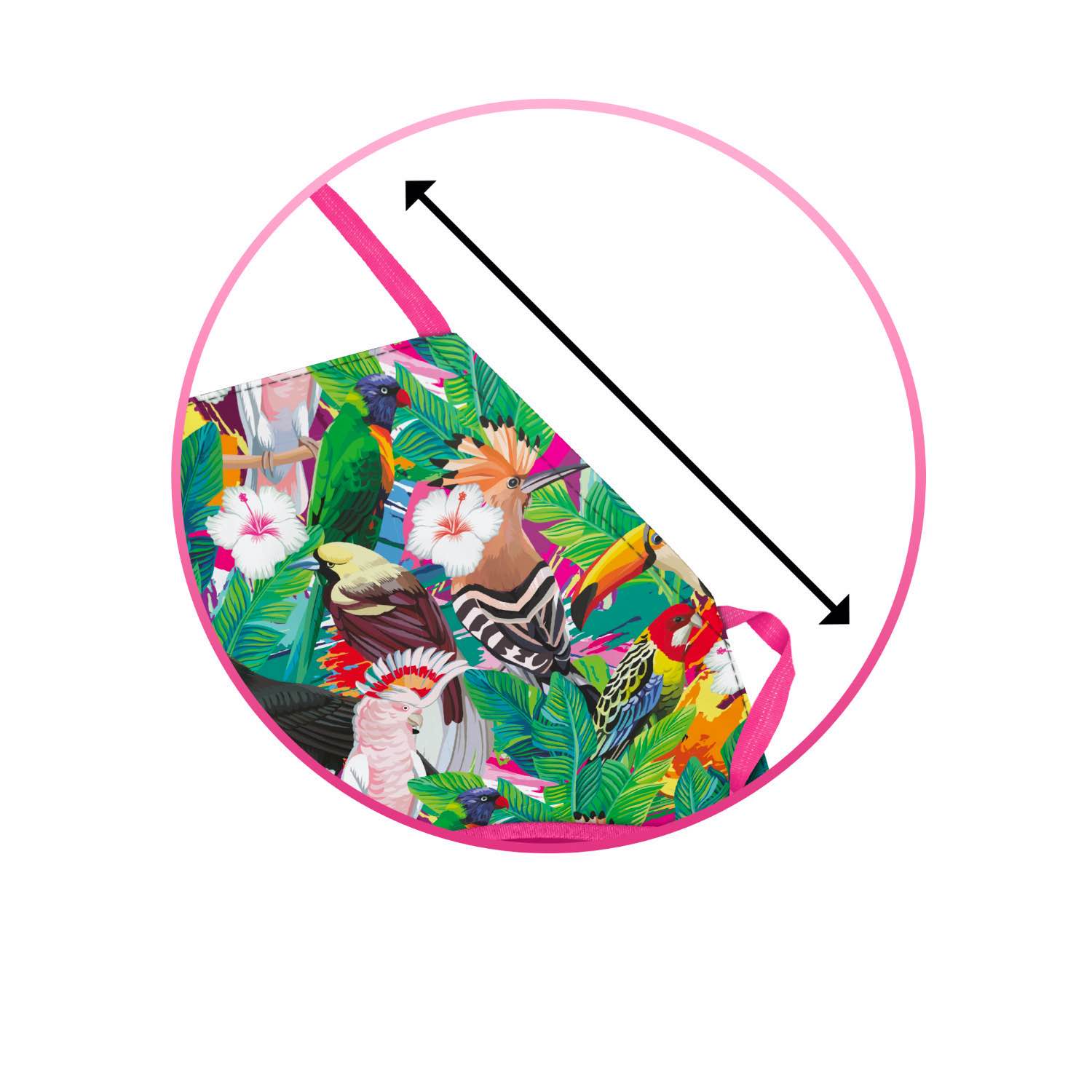 baagl-tablier-enfant-toucan-peinture-lavable-2-poches image 2