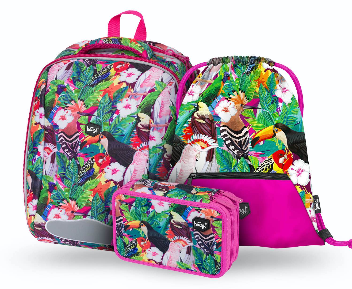 baagl-shelly-toucan-set-scolaire-3-pcs-cartable-ergonomique image 1