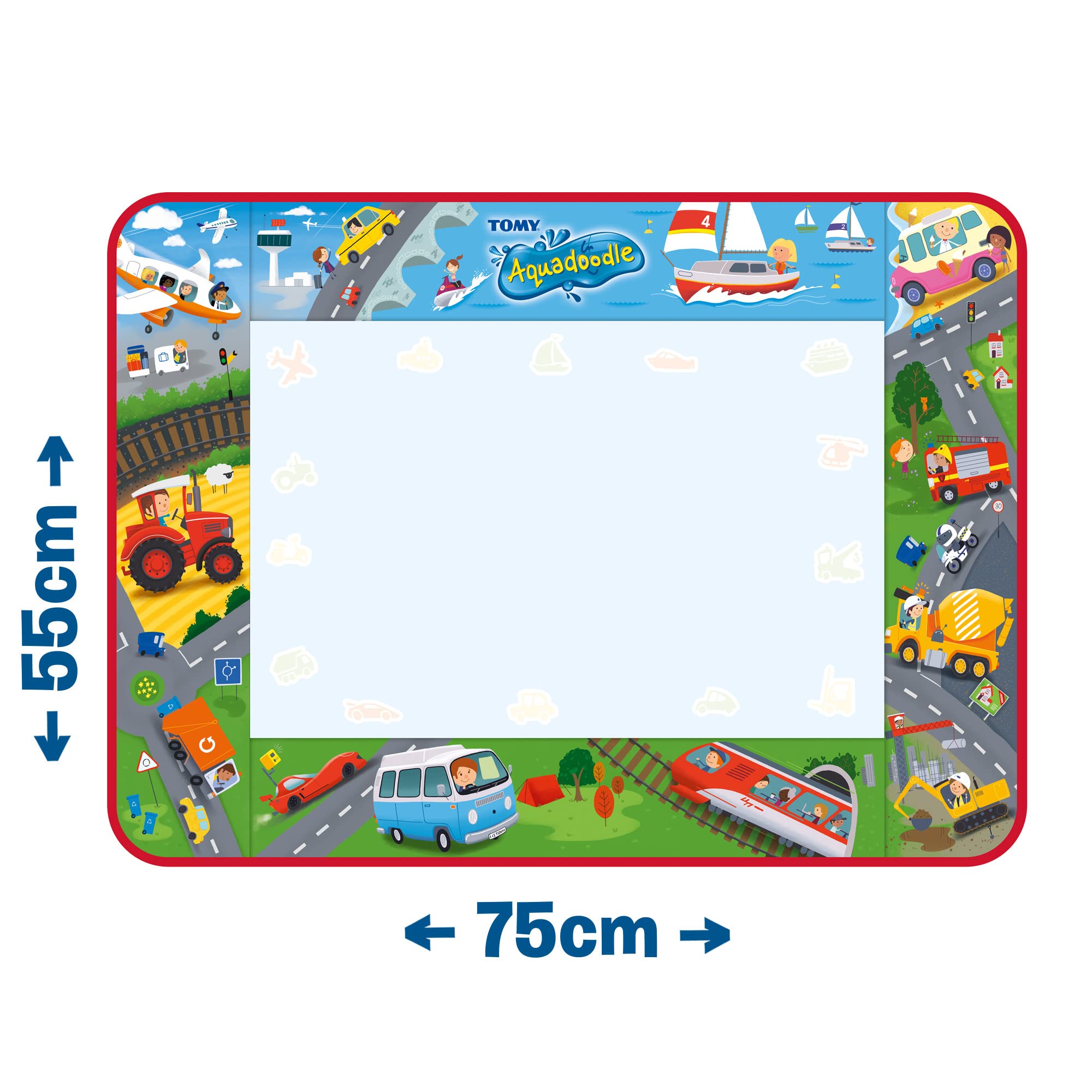 aquadoodle-large-mat-tapis-dessin-eau-v-hicules-75x55-cm image 4
