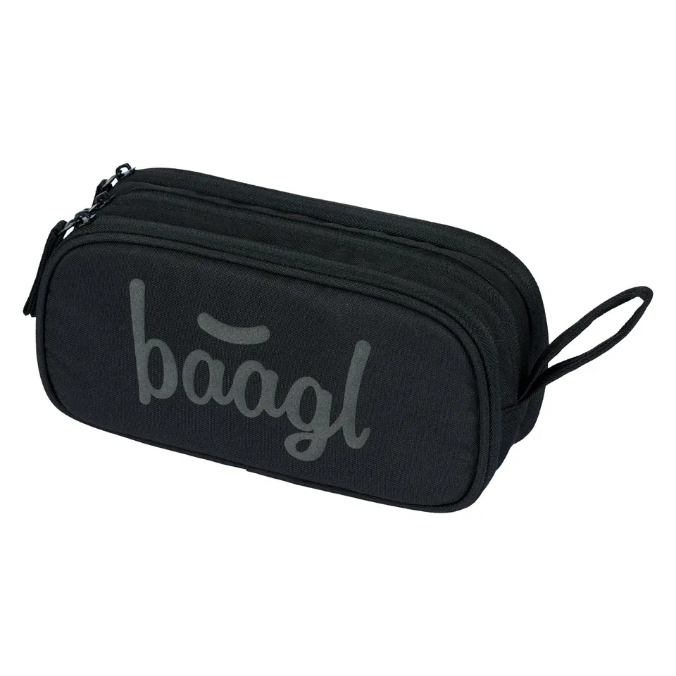 baagl-student-black-trousse-tudiante-noire-3-zips image 1