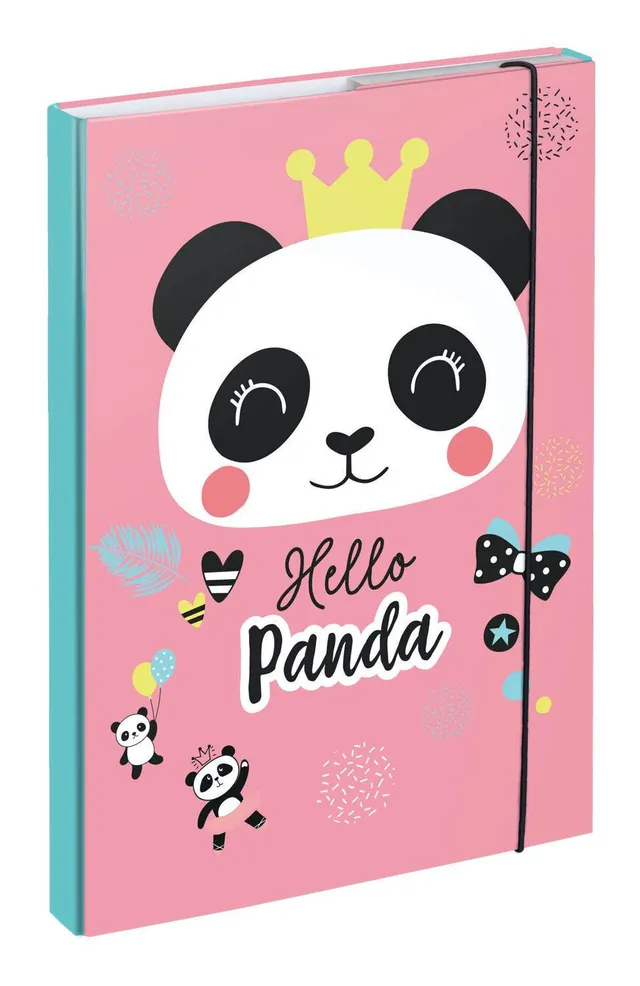 baagl-notebook-folders-chemise-a4-panda-lastique image 1