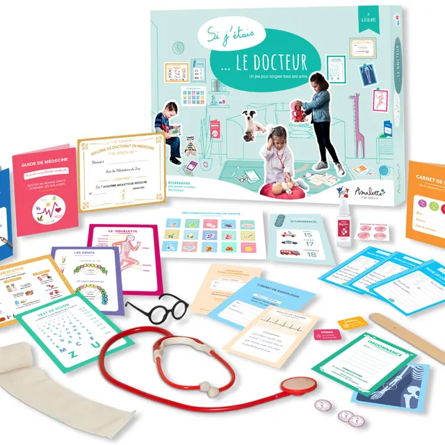 amulette-si-j-tais-docteur-coffret-jeu-50-accessoires-6-10-ans image 1