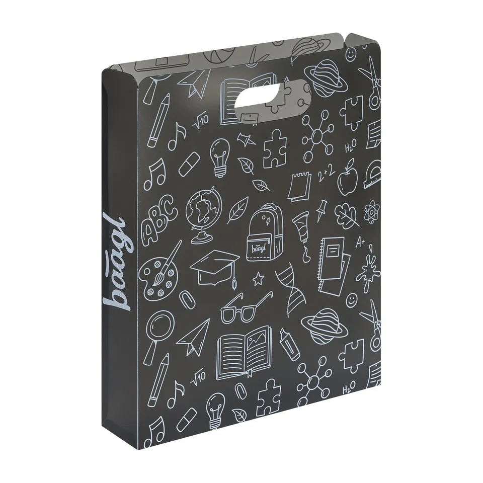 baagl-notebook-folders-school-grey-chemise-plastique-recycl image 1