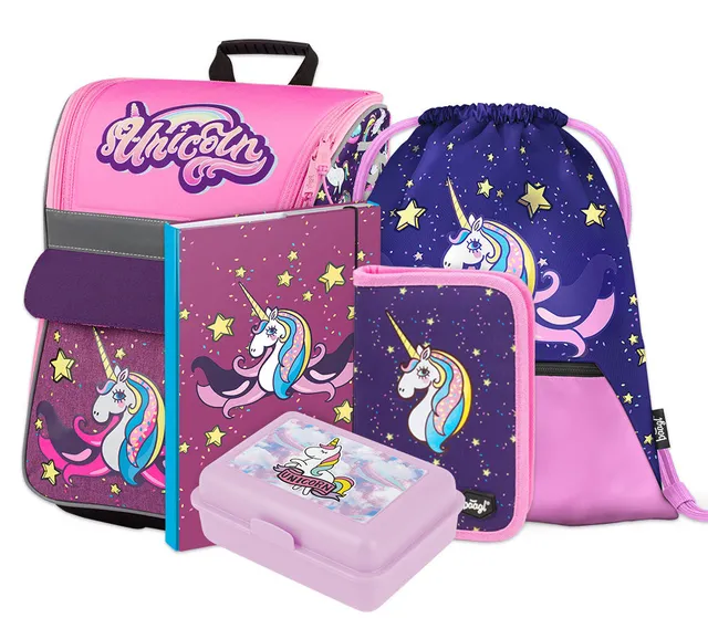 baagl-zippy-unicorn-ii-kit-scolaire-5-pi-ces-fille image 1