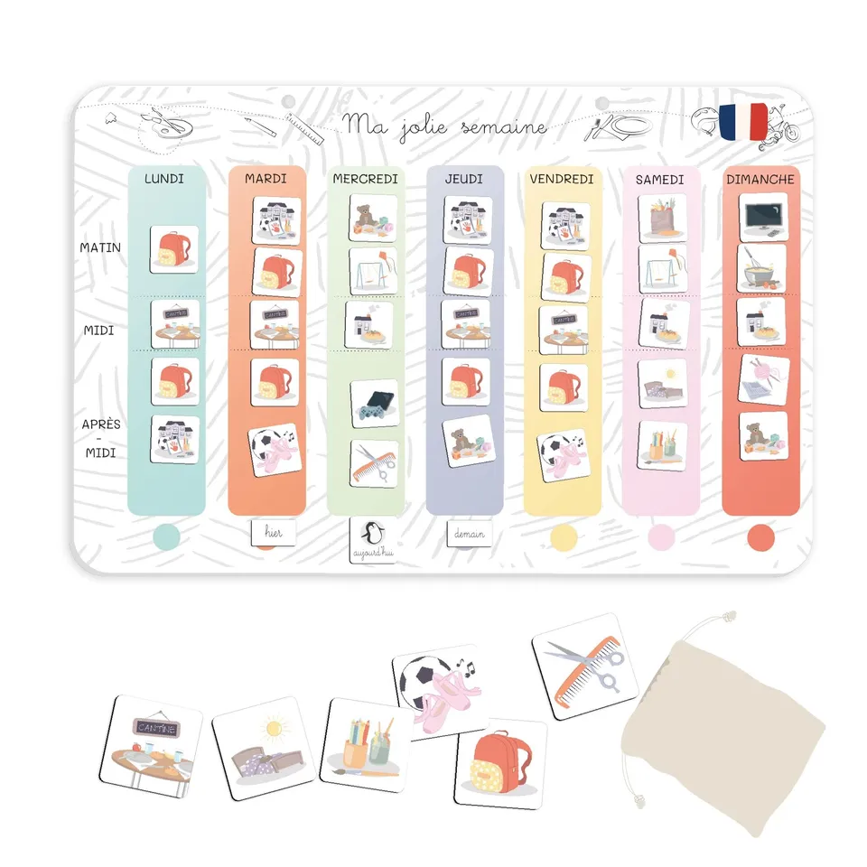atelier-gigogne-semainier-enfant-magn-tique-3-8-ans-64-magnets image 1