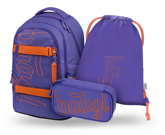 baagl-skate-max-orange-set-scolaire-cartable image 1