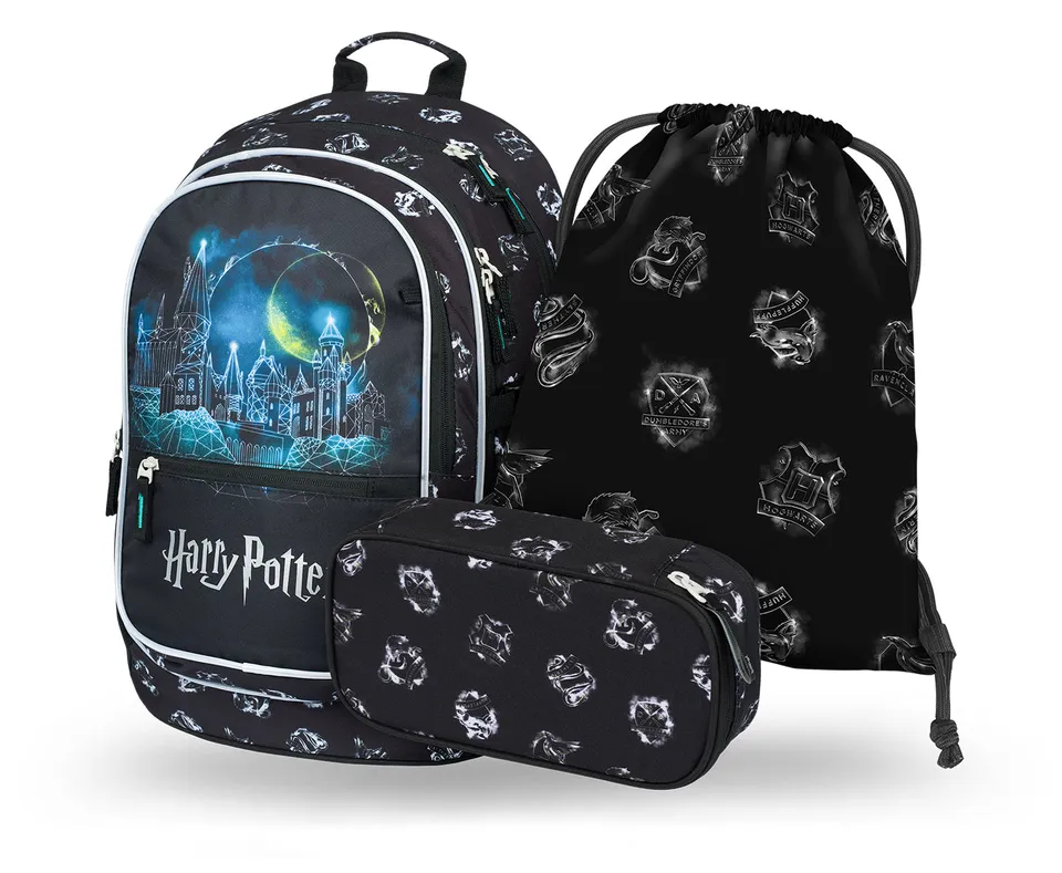baagl-core-harry-potter-kit-scolaire-3-pcs-sac-25-l-trousse image 1