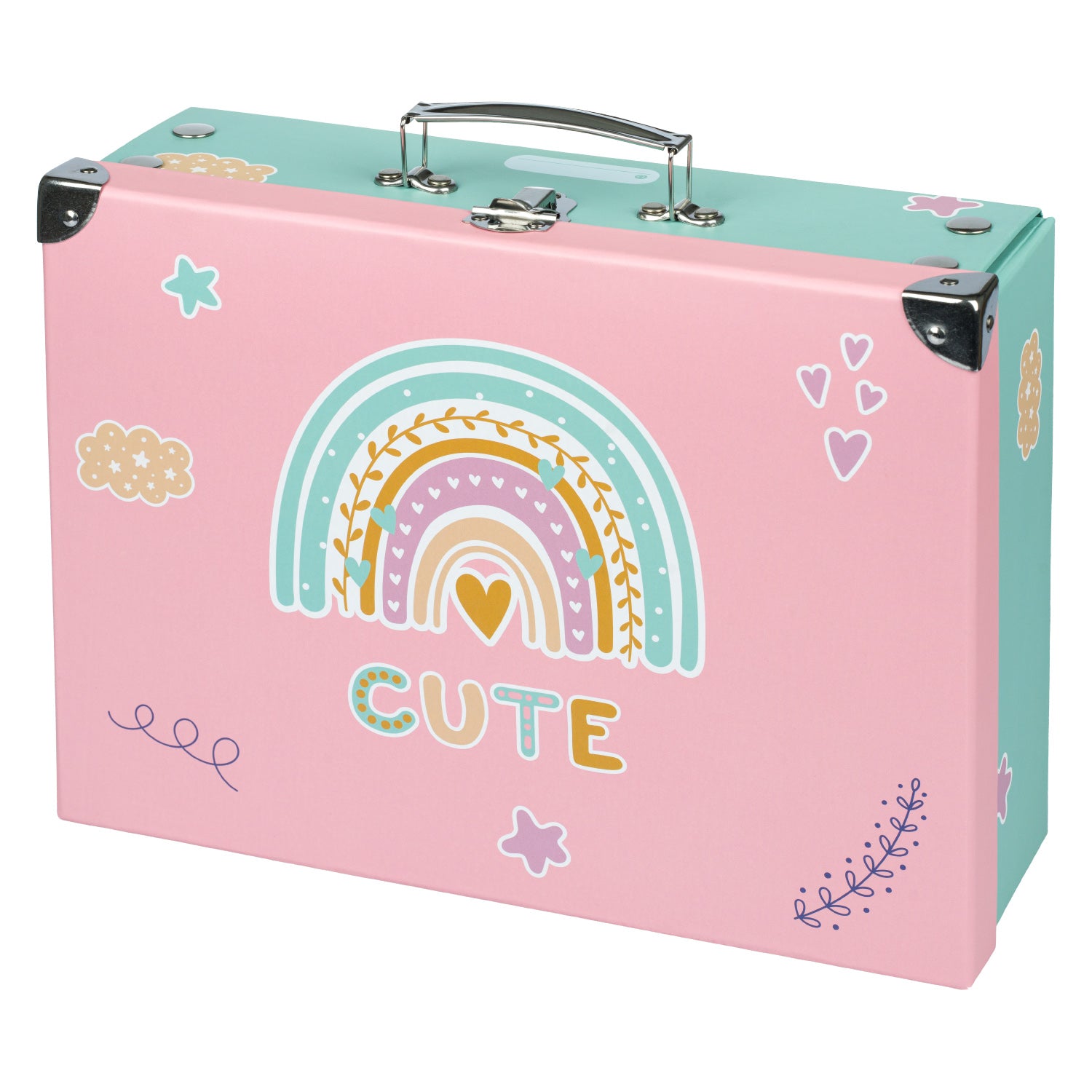baagl-pink-rainbow-mallette-pliable-cole image 1