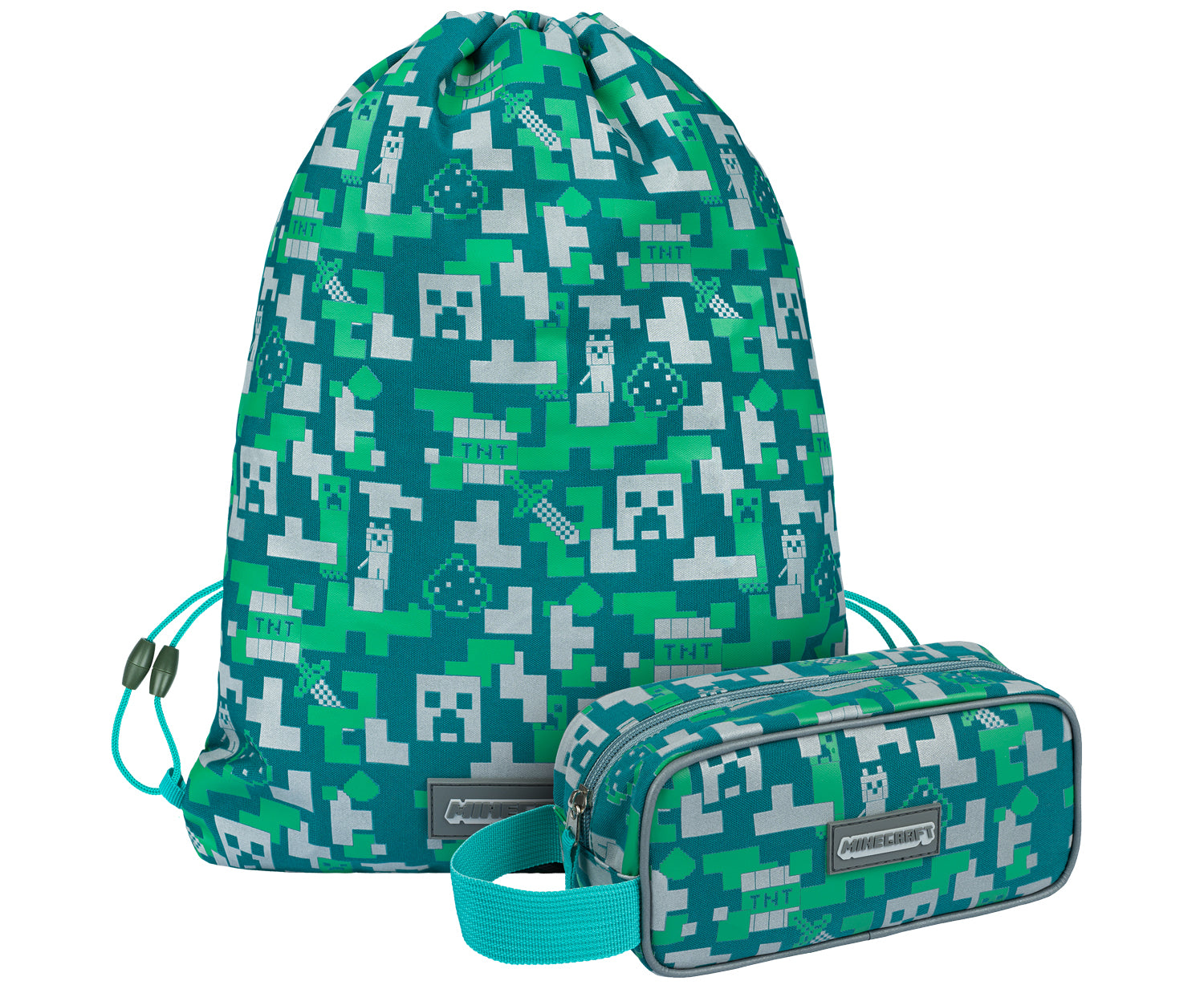 baagl-school-sets-silver-creeper-trousse-sac-gym-2-pi-ces image 1