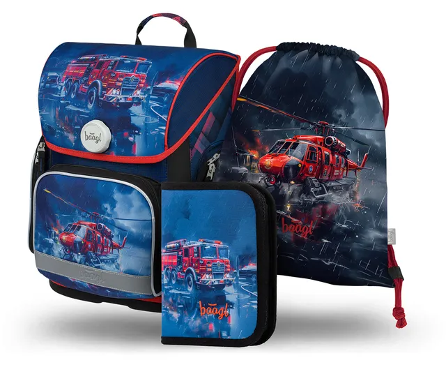 baagl-ergo-rescuers-cartable-gar-on-19-l-set-3-pi-ces image 1