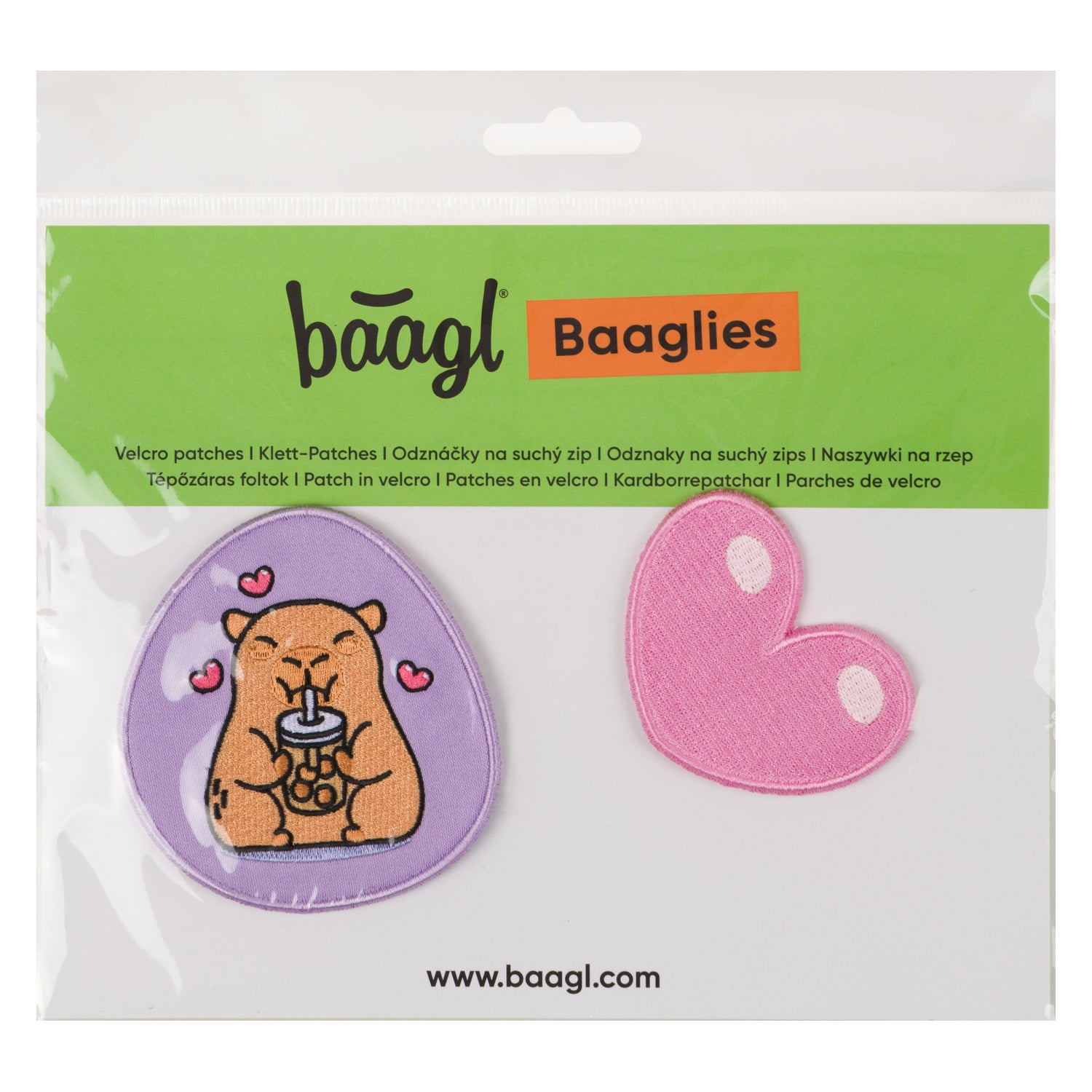 baagl-baaglies-capybara-patch-velcro-cartable-2-pcs image 4