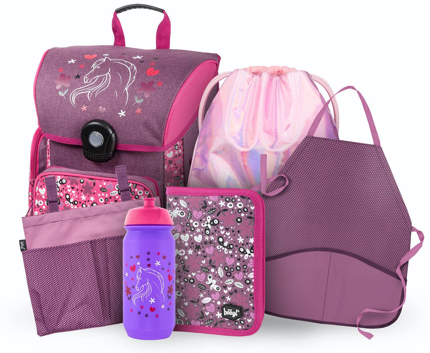 baagl-horses-ii-cartable-cp-fille-cheval-18-l-set image 1