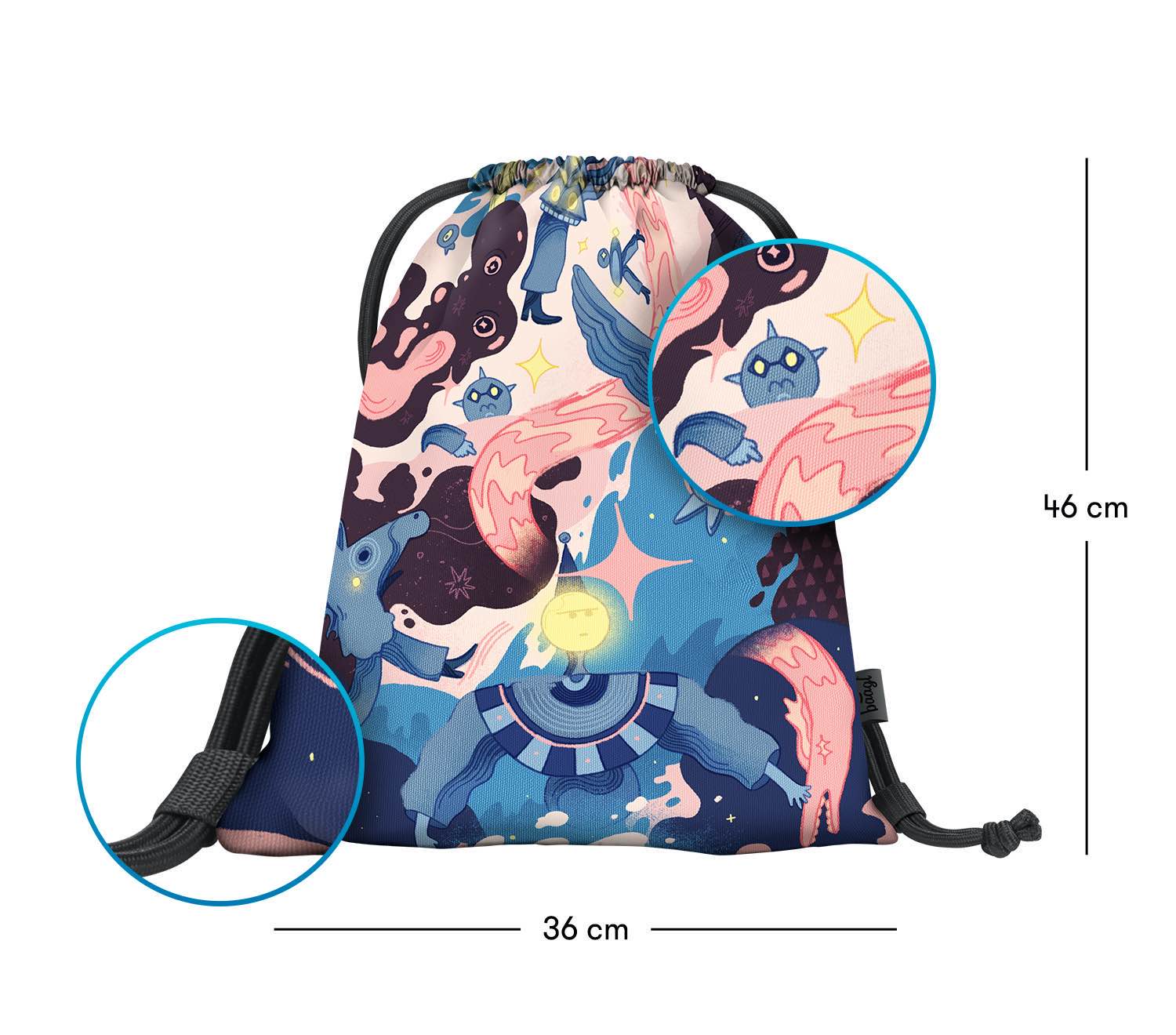 baagl-gym-sacks-earth-city-jungle-sac-sport-cordon image 3