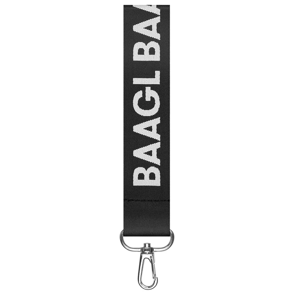 baagl-porte-cl-s-court-tissu-noir-mousqueton image 1