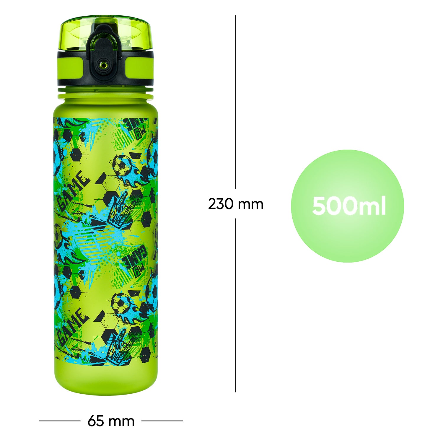 baagl-football-game-gourde-tritan-500-ml-foot image 7