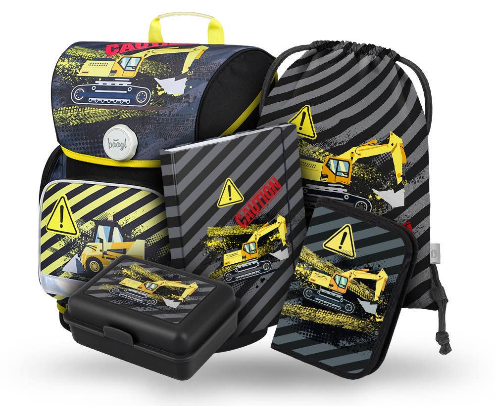 baagl-school-sets-ergo-digger-ii-cartable-magn-tique-4-pi-ces image 1