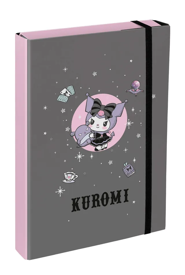 baagl-jumbo-kuromi-chemise-a4-grise-lastique image 1