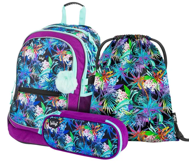 baagl-core-jungle-set-scolaire-3-pi-ces-ergonomique image 1