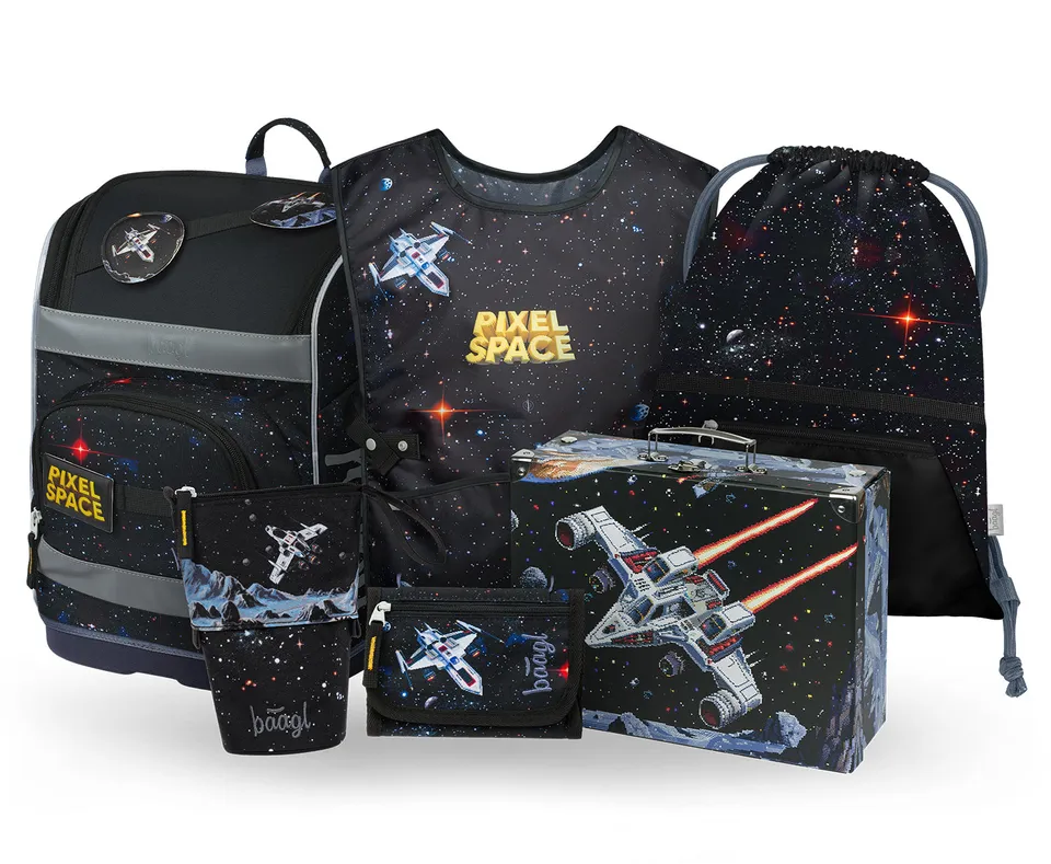 baagl-school-sets-zippy-plus-pixel-space-set-cartable-21-l image 1
