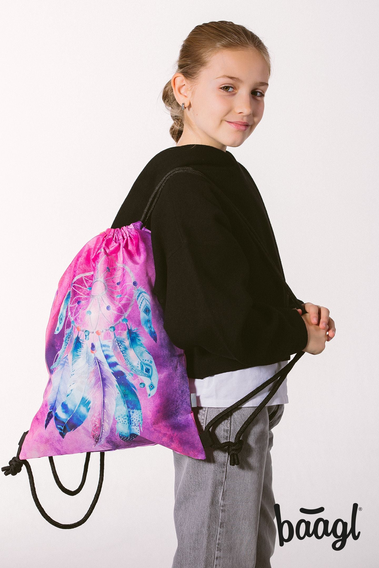 baagl-gym-sacks-dream-catcher-sac-de-gym-fille-lavable image 4