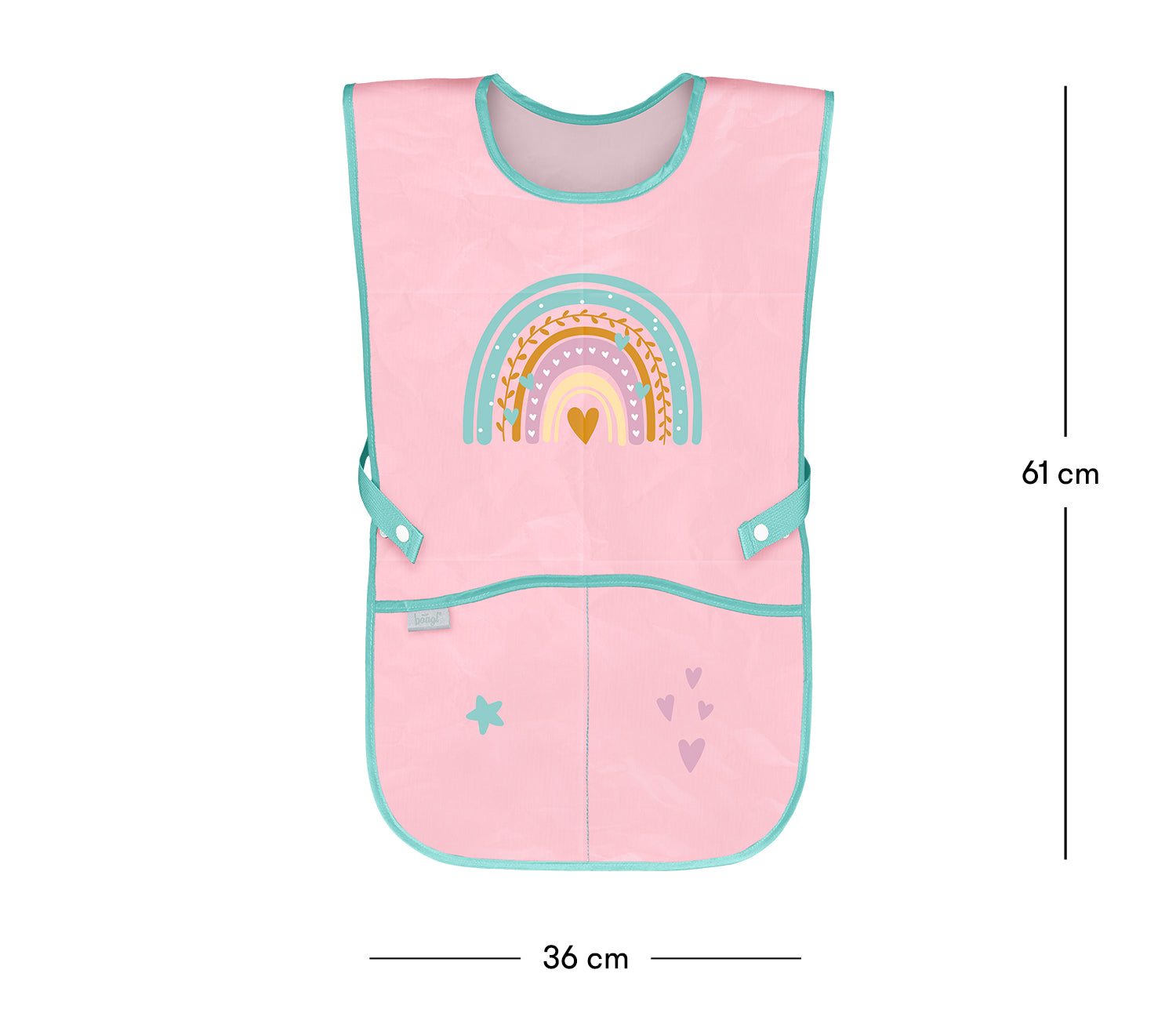 baagl-pink-rainbow-tablier-enfant-peinture-lavable image 4