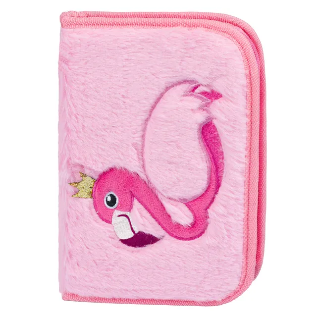 baagl-classic-flamingo-trousse-scolaire-1-compartiment image 1